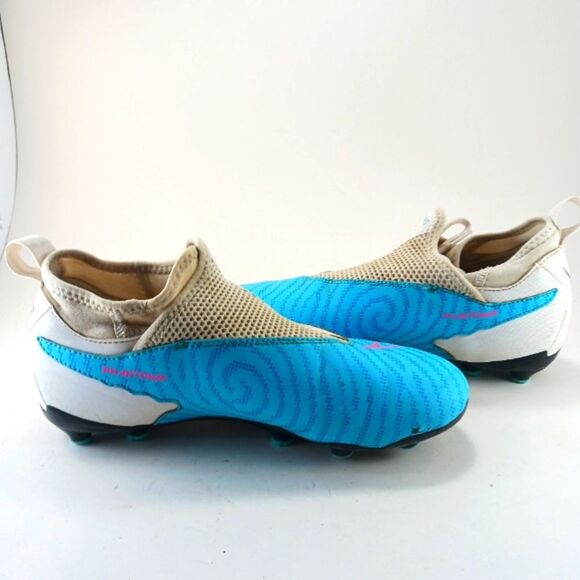 Nike Phantoms SX Ghost Lace Soccer Cleats 5.5 Youth. Swoosh Blue/Pink/White..... - Picture 3 of 11